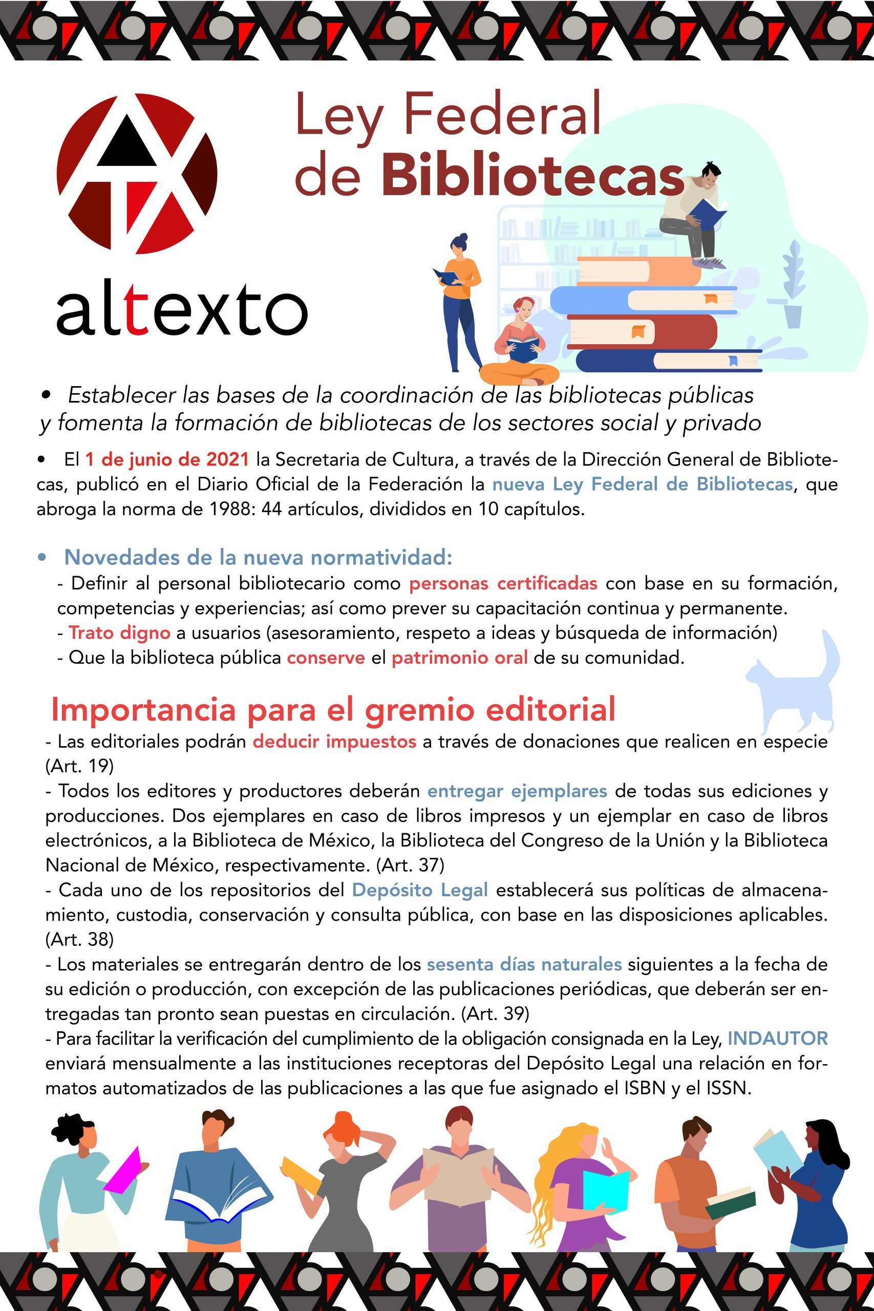 Ley Federal de Bibliotecas: cambios clave e impacto en el sector editorial